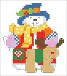 (image for) Snowman & Reindeer Big Stitch